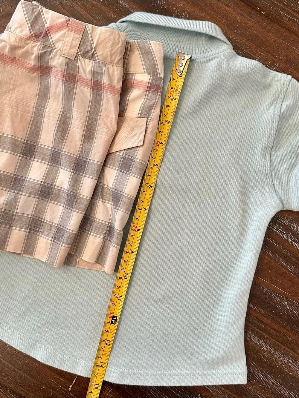 7-8 Years Authentic BURBERRY Girl’s Polo Shirt Shorts Set Blouse Tennis Youth